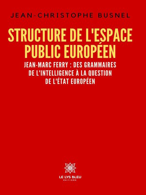 cover image of Structure de l'espace public européen